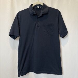 Reiss Polo Shirt‎ Men's M Navy Blue Casual Golf Lightweight Classic